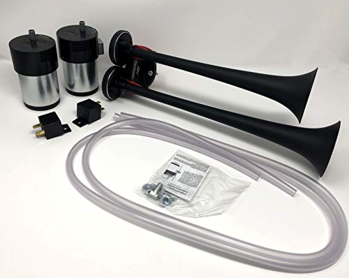 Mega Blast Air Horns For Trucks Cars Suv Train Sound Extremely Loud Black #TOP6