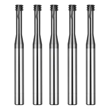 Metric Thread Milling Cutter Solid Carbide for Stainless Steel Thread Angle 60 Degrees CNC for Metal Working Replace Taps-5pcs M40.7
