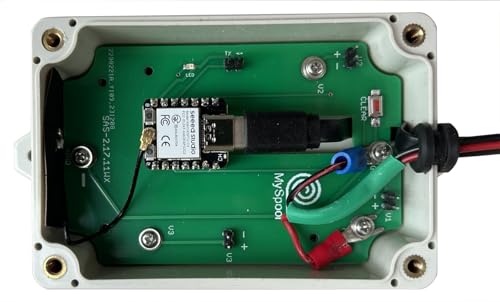 Wireless DC Voltage Monitor with Alert Notifications for up to 3 Sources, A/C Powered, with email, Text Message and Push Notifications, uses WiFi