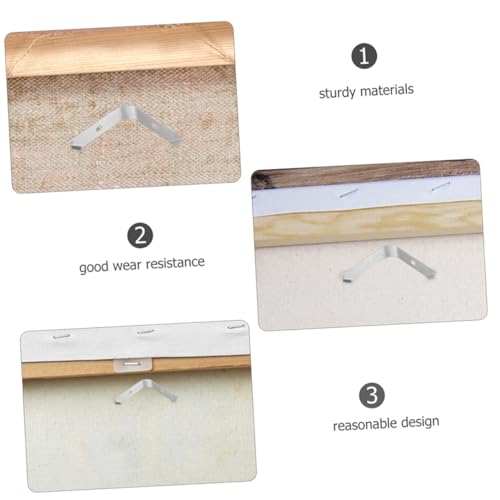 Image of 100pcs Picture Frame Spring Clips for DIY Framing Durable Backing Hardware for Photos Invisible Fixation for Art Crafts and Wall Hanging