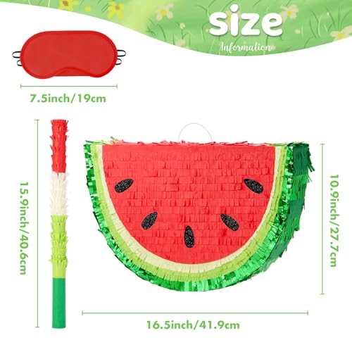 image for WERNNSAI Watermelon Piñata - Fruit Theme Summer Birthday Party Decora