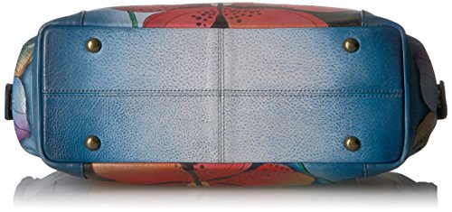 Image of Anna by Anuschka Women's Genuine Leather Large Tote Bag - Zip-Top Organizer with Outside Side Pockets