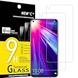 NEW'C Lot de 2, Verre Tremp� pour Honor View 20, Huawei Nova 4, Film Protection �cran sans Bulles d'air Ultra R�sistant (0,33mm HD Ultra Transparent) Duret� 9H Glass