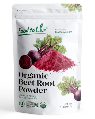 Food to Live Organic Beet Root Juice Powder, 1 lb
