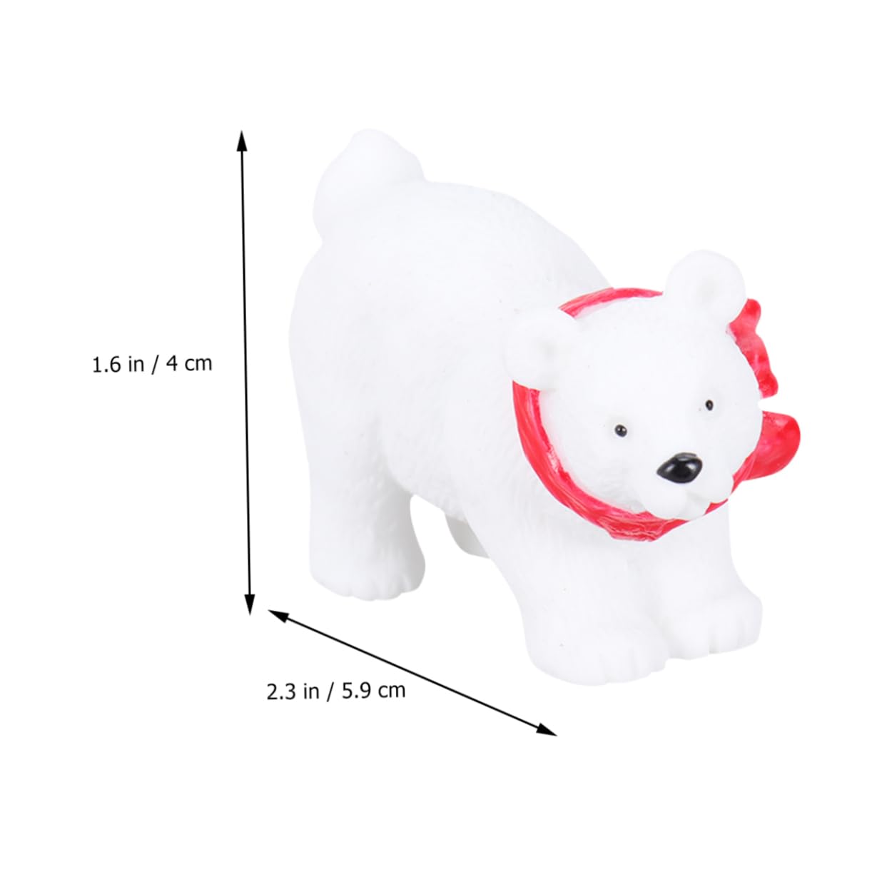 Zerodeko 6pezzi Orso Polare Natale in Miniatura Decorazioni Natalizie in Ornamento Natalizio per Micro-paesaggio Decorazione da Scrivania per Casa Ufficio Stili multipli