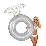 Zeraty Pool-Schwimmer, aufblasbarer Diamantring, Pool-Schwimmer, Verlobungsring, Junggesellinnenabschied, Stagette-Dekoration, Brautdusche, Dekorationen, Erwachsene, aufblasbare Schwimmkörper für