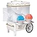Nostalgia SCM525WH Vintage Countertop Snow Cone Maker Makes 20 Icy Treats, Includes 2 Reusable Plastic Cups & Ice Scoop - Ice White, 8 oz