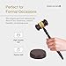 SHOP AWARDS AND GIFTS 10-1/2 Inch Rosewood Finish Gavel and Block Set (Gavel and Block Set with Personalized Gavel Band)