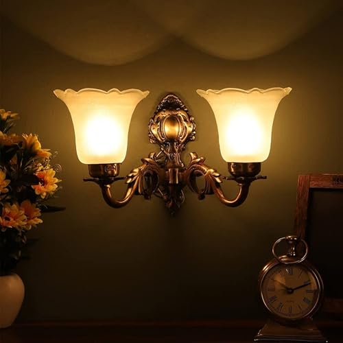 Image of ELIANTE Antique Brass Metal Wall Light NO-1-2W | 3 Years Warranty | Free - LED LAMP
