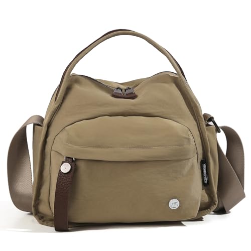 Nylon Crossbdoy Bag for Women - Small Shoulder Handbag Travel Hobo Bag Top Handle Tote Casual Satchel Purse