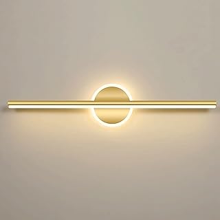 LED Mirror Front Lamps, Modern Bathroom Vanity Light, Washroom Make-up Mirror Lights, Gold Metal Bath Wall Sconce Lighting...