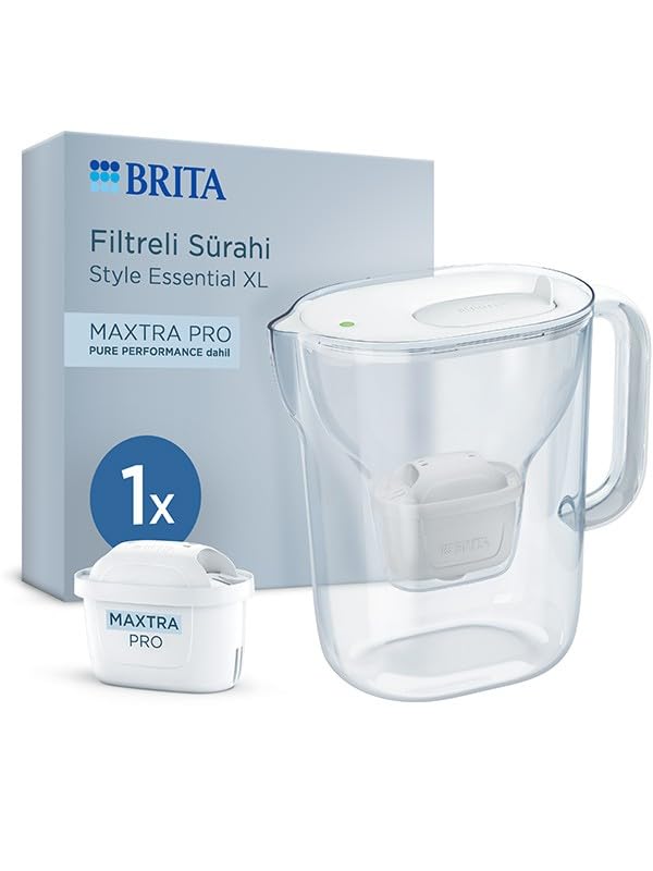 BRITA Style Essential XL Maxtra Pro Pure Performance Carafe à eau avec filtre Blanc 3,6 l