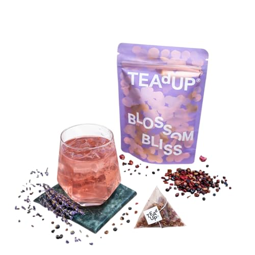 TEAdUP Gin Botanicals & Gewürze- Blossom Bliss (Lavendel & Rose) 10 BoozyBags Kreiere neue Drinks für Gin Tonic Vodka & Cocktails