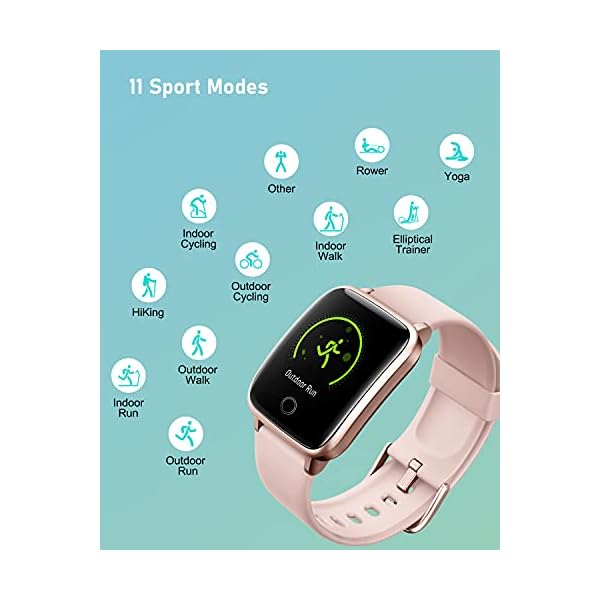 Willful-Smart-Watch-for-Men-Women-IP68-Waterproof-Fitness-Tracker-Heart-Rate-Monitor-Sport-Digital-Watch-Smartwatch-for-Android-Phones-and-iOS-Phones-Compatible-iPhone-Samsung-Pink Willful Smart Watch for Men Women IP68 Waterproof, Fitness Tracker Heart Rate Monitor Sport Digital Watch, Smartwatch for Android Phones and iOS Phones Compatible iPhone Samsung (Pink)