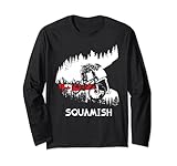 Squamish MTB Downhill Trail Biker British Columbia Long Sleeve T-Shirt