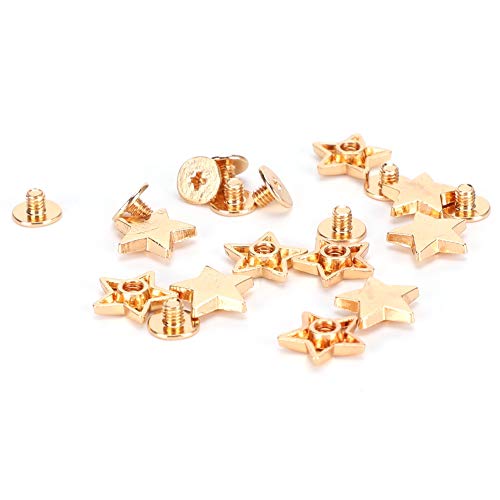 Rebite em forma de estrela, revestimento de material de liga de zinco, rebite de cinto, jaquetas de