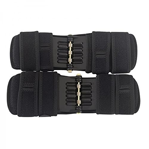 Image of Spring Knee Support Brace for Men & Women | Adjustable Knee Stabilizer with Side Springs | Gym Workout Running Squats Joint Support Strap.(Multicolor |Pair of 1)
