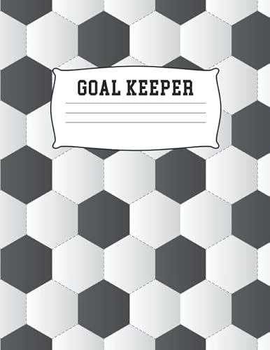 Goal Keeper: Activity Book | Football Soccer 100 + Fun Activities | Paper Games + Blank Storybook & Sketchbook Pages | Hangman, Tic Tac Toe, Four in a ... | Black White Ball Pattern Cover