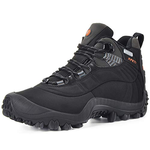 Image of Men's Waterproof Hiking Boots Mid Height Outdoor Shoes