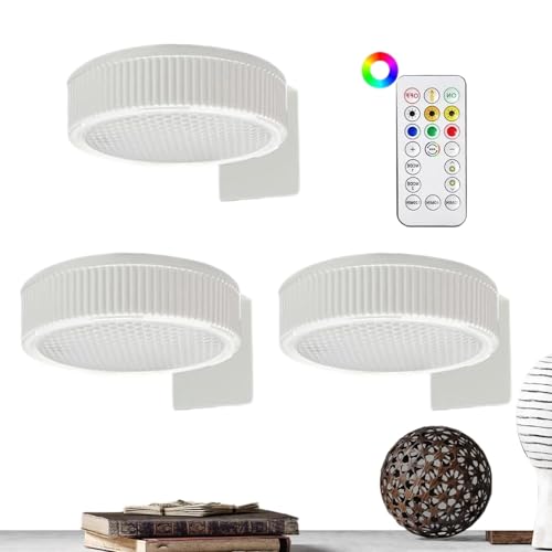 Lámpara de visualización de arte a batería y aplique de alto brillo para pared 7