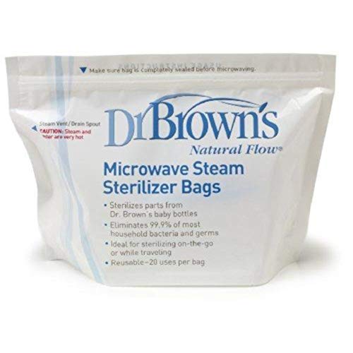 Dr Browns Baby Bottles Steriliser Bags Travel Holiday Convenient (3 Bags)