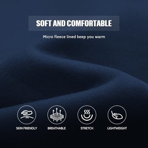 Image of MANTORS Mens Fleece Jackets Contrast Hoodies Lightweight Sweatshirt Color Block Jacket Coats