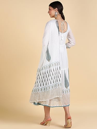 Image of Maaesa Anarkali Kurta Dupatta Set for Women