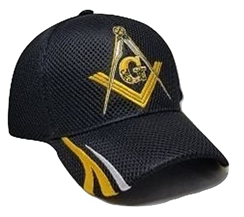 Buy Caps and Hats Masonic Baseball Cap Freemason Mason Hat Mens One Size Black