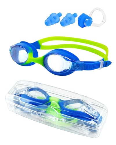 Lorrtta Occhiali da Nuoto per Bambini 6-14 Anni-Impermeabili, Antivapore, Senza Perdite, Visione Ampia, Silicone Morbido, Fregio a Y Con Regolazione Rapida