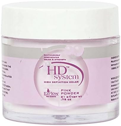 EZ Flow High Definition Pink Powder False Nails, 0.75 Ounce