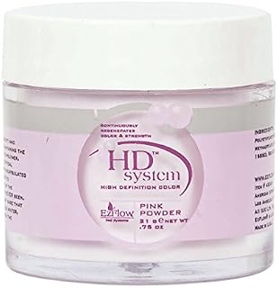 EZ Flow High Definition Pink Powder False Nails, 0.75 Ounce