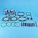 KIPA Piston Gasket Top End Gasket Kit For Yamaha Banshee 350 YFZ350 Standard Bore 64mm 1987-2006 With Piston pin ring bearing