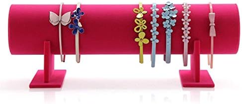 Funi Velvet Hairband Headband Holder Retail Shop Display Stand Rack Holder (12'', Black)