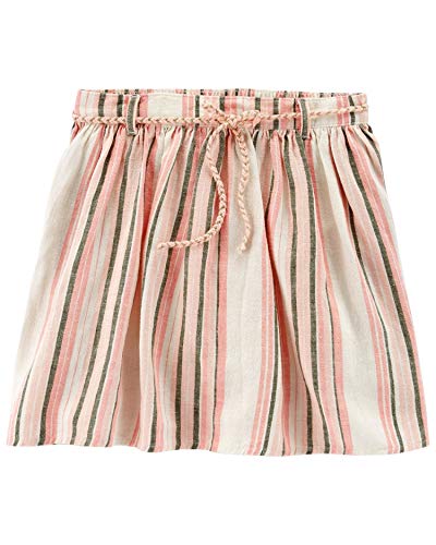 Jupe-short fillette en lin haut de gamme Carter's aux finitions soignées