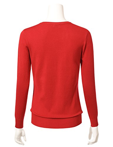 Image of Allsense Women's Long-Sleeve Crewneck Cardigan | Classic Button Down Sweater, Soft Fine Knit, Lightweight