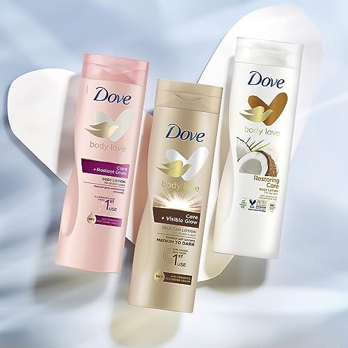 Loción corporal autobronceadora Dove Summer Revived crema hidratante corporal pack de 6 5