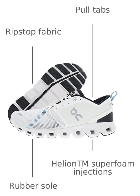 Image of On Men's Cloud X 3 Shift Sneakers, White /Black, 10 Medium US