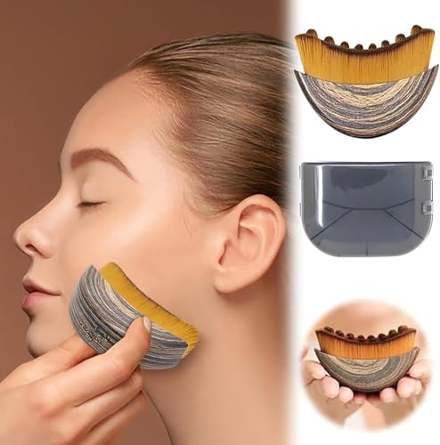 Generic Lymphatic Contour Face and Body Brushes, The Lymphatic Drainage Massager for Face, Dry Brushing Face Brush, Chin & Jawline Sculpting, Ergonomically Designed to Fit The Skin Precisely (2 Set)