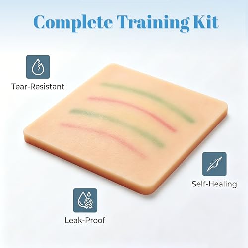 Injektionstraining mit medizinischem Silikon: 4er-Set IV-Startset Tragbares IV Übungs-Kit, Venipuncture IV Injektionstraining Pad-Modell für Medizinstudenten Ärzte Krankenschwestern Praxis Doctor