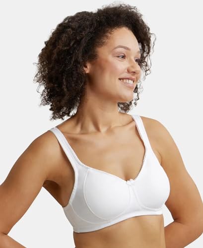 Image of Jockey ES24 Plus Size Bra | Wirefree | Non Padded | Full Coverage with Plush Lining Cup| Super Combed Cotton Elastane Fabric