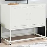 【Structure Robuste】 Entièrement conçu en acier, ce meuble garantit stabilité et durabilité. Il supporte efficacement vos appareils TV et objets décoratifs, offrant une base solide pour un usage quotidien dans le salon ou la chambre tout en répondant aux besoins de rangement essentiels.