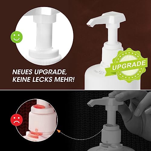AIEVE Pompa dozująca, dozownik syropu, kompatybilny z Best Body Nutrition Vital Drink, zapasowa pompa do syropu wielokrotnego użytku, nasadka z pompką do butelek 500 ml/1000 ml (wersja ulepszona: