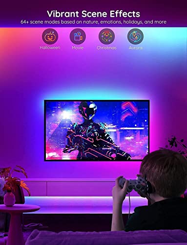 Image of Govee 100ft RGBIC LED Strip Lights, Compatible with Alexa and Google Assistant (Pack of 2)