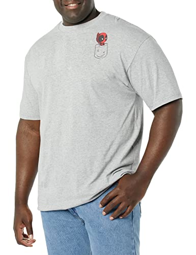 T-shirt Deadpool homme Marvel en coton respirant et poche poitrine ultra résistante