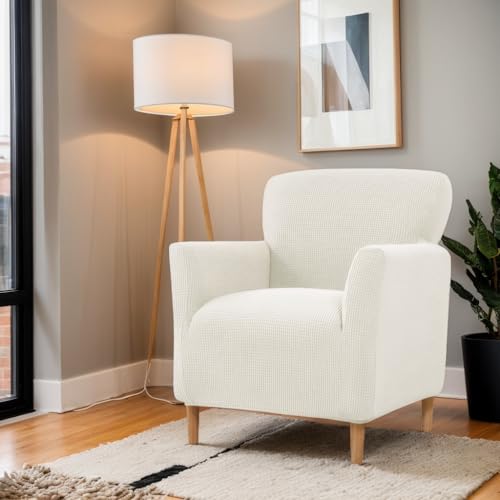 LiveGo Fundas para sillón, fundas para sillones de banquete, fundas elásticas para sillas con brazos, fundas elásticas para sala de estar, funda suave antideslizante, protector de muebles apto para