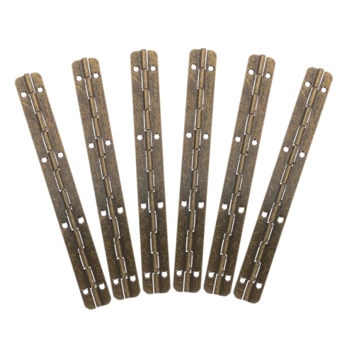 TIDTALEO Wooden Case Hinges 6 Pack Metal Hinges Piano Action for Longevity and Easy Installation