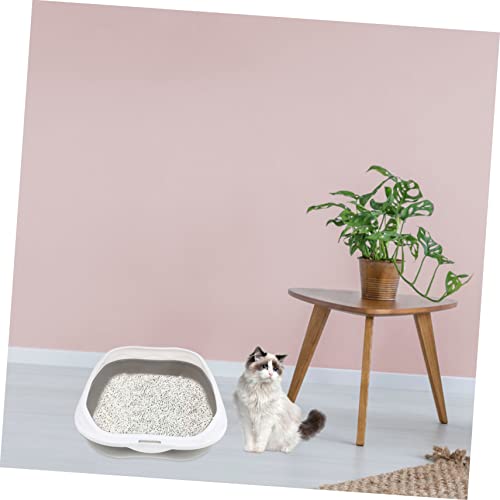 GANAZONO 1 Conjunto caixa de areia para gatos pequeno penicos caixas de plástico lata de lixo comadr