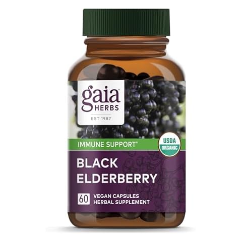 Gaia Herbs Black Elderberry Capsules Cover