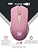 Defender® Pandora Kabellose Gaming Maus - Geräuschlose Klicks - 5 programmierbare Tasten - RGB-Beleuchtung(On/Off) - bis zu 120 hrs Akkulaufzeit - Wireless Gamer Maus für PC, Mac, Laptop, Rosa