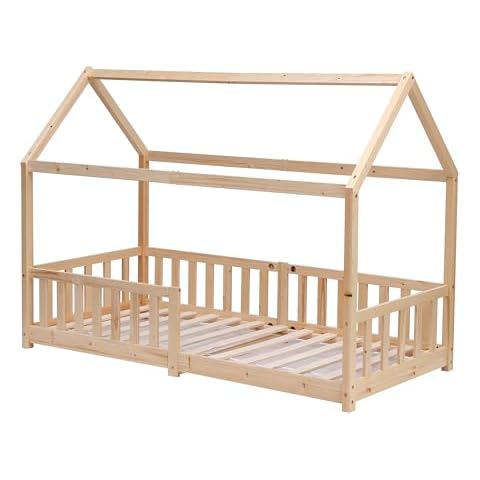 Kingwudo White Pine Kids Bed Frame Cover